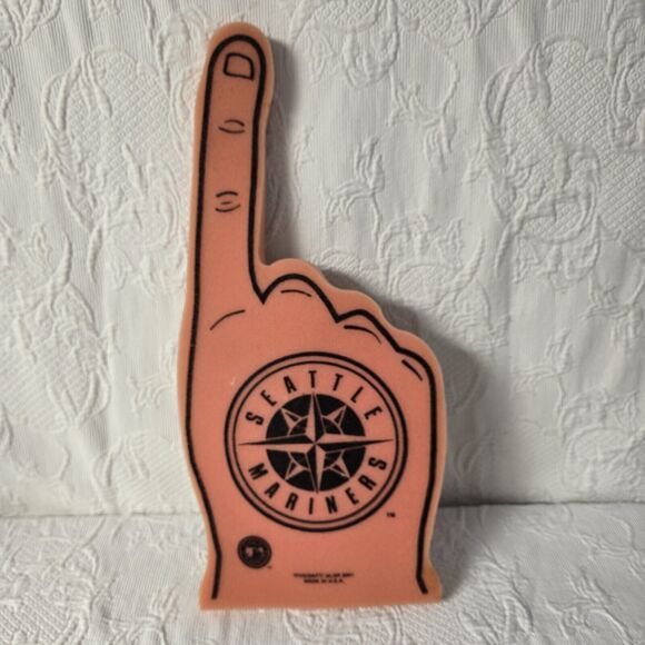 Vintage Seattle Mariners Foam Finger Made In USA Wincraft/MLBP 2001 Retro - Picture 2 of 3